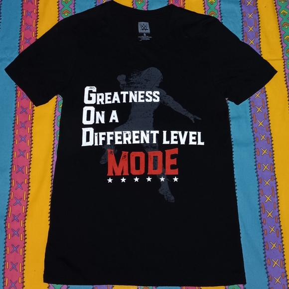 WWE Roman Reigns God Mode Authentic Shirt Tee Bloodline Ladies - Picture 2 of 6